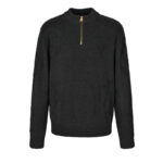 루이비통 【잔디집2】 모노그램 자카드 울 하프 집업 풀오버 니트（세븐）