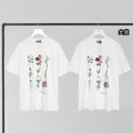 디올 【YD공장】 플라워 반팔 티셔츠