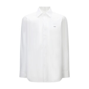 프라다 【잔디집2】 스몰 로고 나일론 타일링 셔츠（세븐）