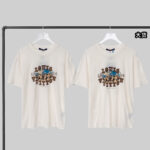 루이비통 【YD공장】 그래픽 티셔츠 코튼 앤드 리넨 블렌드