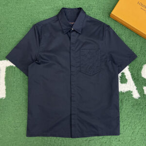 루이비통 【잔디집】 모노그램 포켓 반팔 셔츠（레어）