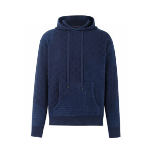 루이비통 【잔디집2】 （세븐） 모노그램 모티프 플록 그래픽 자카드 후디