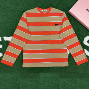 미우미우 [잔디집] 스트라이프 롱슬리브 티셔츠