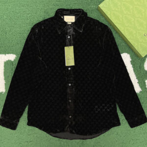구찌 [잔디집] gg 오버사이즈 셔츠 블랙 벨벳