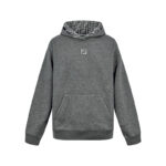 펜디 【잔디집2】 FF 로고 후드 티셔츠 그레이（세븐）