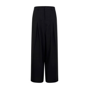 로에베 【잔디집2】 버클 와이드 팬츠 블랙（세븐）