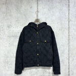 루이비통 [사슬공장] 모노그램 블루종 데님 후드 블랙