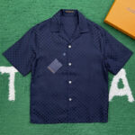 루이비통 【잔디집】 댄디 모노그램 그래픽 자카드 숏 슬리브드 셔츠（레어）