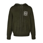 로에베 【잔디집2】 아나그램 울 후드 니트（세븐）