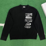 디올 【잔디집】 아카이브 라벨 울 스웨터 니트（레어）