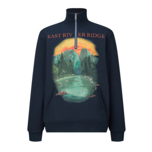 로에베 [잔디집2] 럭셔리 하이넥 반집업 스웨트셔츠