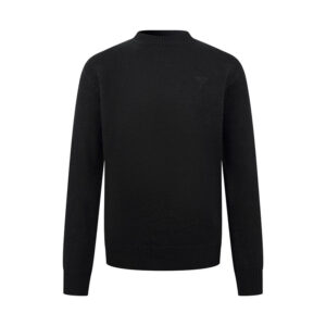 프라다 [잔디집2] 로고 크루넥 스웨터 캐시미어 블랙