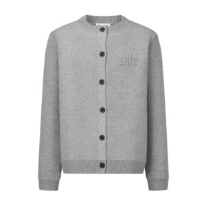 미우미우 [잔디집2] 로고 가디건 울 니트