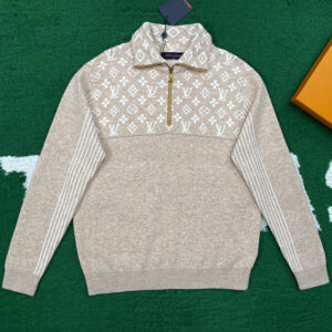루이비통 【잔디집】 리브드 울 하프 지퍼 풀오버 (레어)