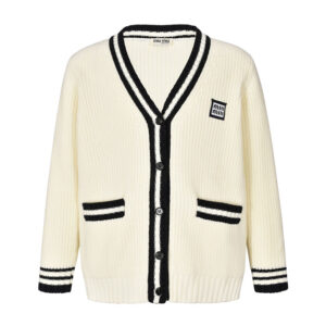 미우미우 [잔디집2] 24SS 가디건 로고 패치