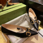 구찌 [TJ공장] deva 홀스빗 체인 발레리나 레더 플랫 슈즈