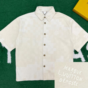 루이비통 [ 잔디집 ] 다미에 데님 쇼트 슬리브 셔츠