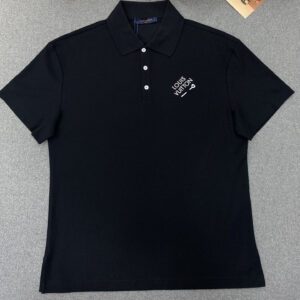 루이비통 【TJ공장】 엠브로이더드 시그니처 쇼트 슬리브 피케 반팔 （터보）