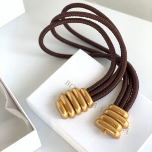 보테가 (징) 벨트 블랙 브라운 금속 버클