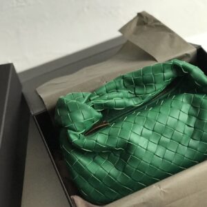 보테가 (징) 미니 조디 그린 편직 가죽 호보백 609409