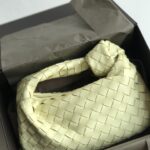 보테가 (징) 미니 조디 라이트 옐로우 편직 가죽 호보백 609409