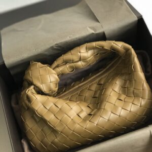 보테가 (징) 미니 조디 브라운 엮은 가죽 호보백 609409