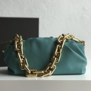 보테가 (징) 체인 파우치 클라우드 백 금색 체인 620230 그린