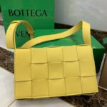 보테가 (징) 카세트 위빙 사각 숄더백 노란색