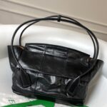 보테가 (징) 오일 왁스 레더 핸들백 오렌지 618463