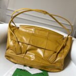 보테가 (징) 오일 왁스 가죽 손잡이백 오렌지 618463