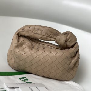 보테가 (징) 미니 조디 베이지 편직 가죽 호보백 609409