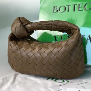 보테가 (징) 미니 조디 브라운 엮은 가죽 호보백 609409