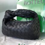 보테가 (징) 미니 조디 블랙 편직 가죽 호보백 609409