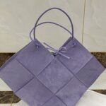 보테가 (징) 인트레치아토 토트 핸드백 퍼플 652057