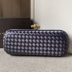 보테가 (징) 실크 리본 핸드백 그레이