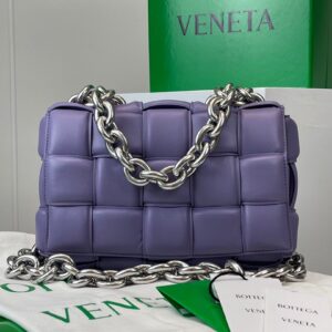 보테가 (징) 체인 카세트 초콜릿 브라운 나파 양가죽 백 631421