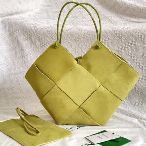 보테가 (징) 인트레치아토 토트백 퍼플 스웨이드 652057