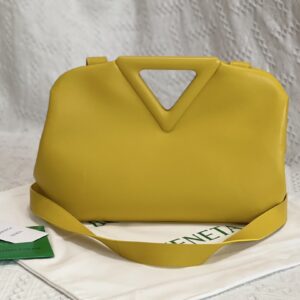 보테가 (징) 삼각형 손잡이백 마카롱 옐로우 652446