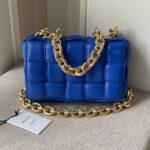 보테가 (징) 체인 카세트 초콜릿 브라운 나파 가죽 백 631421