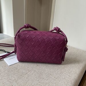 보테가 (징) 미니 원형 가방 핑크 양가죽 666683