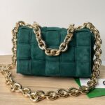 보테가 (징) 체인 카세트 나파 양가죽 백 그린 631421