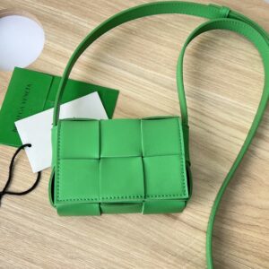 보테가 (징) 미니 카세트 백 그린 666688