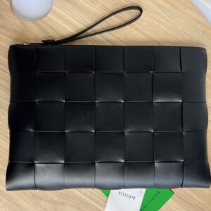 보테가 (징) 편직 소가죽 손包 블랙 649616