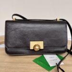 보테가 (징) 복고풍 황동 원형 잠금 가방 브라운 70322