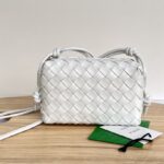 보테가 (징) 업그레이드 버전 더블 지퍼 편직 사각백 화이트680254