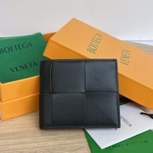 보테가 (징) 대편직 단지갑 블랙 649603