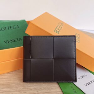 보테가 (징) 대편직 단지갑 블랙 649603