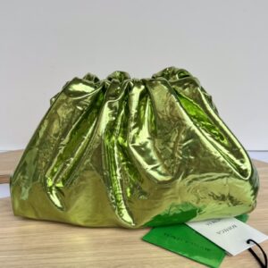 보테가 (징) 대구름 손잡이 클러치 연두색