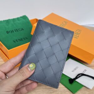 보테가 (징) 중편格 카드 지갑 소가죽 그레이 592619