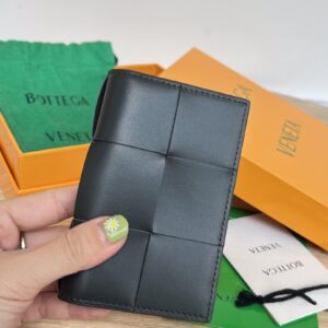 보테가 (징) 대형 체크 카드 지갑 블랙 649602
